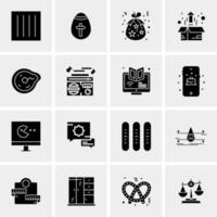 16 Universal Business Icons Vector Creative Icon Illustration to use in web and Mobile Related project