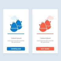 Egg Baby Easter Nature  Blue and Red Download and Buy Now web Widget Card Template vector