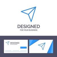 Creative Business Card and Logo template Arrow Pointer Up Next Vector Illustration