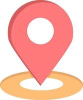 Location Map Pin Hotel  Flat Color Icon Vector icon banner Template