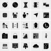 25 iconos de negocios universales vector ilustración de icono creativo para usar en proyectos relacionados con la web y dispositivos móviles