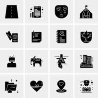 16 Universal Business Icons Vector Creative Icon Illustration to use in web and Mobile Related project