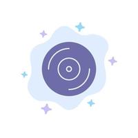 Cd Dvd Studio Blue Icon on Abstract Cloud Background vector