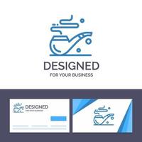 Creative Business Card and Logo template Pipe Smoke St Patrick Tube Vector Illustration