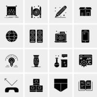 16 Universal Business Icons Vector Creative Icon Illustration to use in web and Mobile Related project