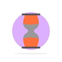 Hourglass Business Clock Sand clock Time Timer Abstract Circle Background Flat color Icon vector