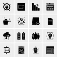 16 Universal Business Icons Vector Creative Icon Illustration to use in web and Mobile Related project