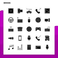 25 Devices Icon set Solid Glyph Icon Vector Illustration Template For Web and Mobile Ideas for business company