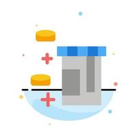 Tablet Bottle Healthcare Abstract Flat Color Icon Template vector