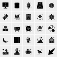 25 iconos de negocios universales vector ilustración de icono creativo para usar en proyectos relacionados con la web y dispositivos móviles