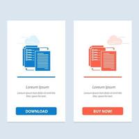 File Share Transfer Wlan Share it  Blue and Red Download and Buy Now web Widget Card Template vector