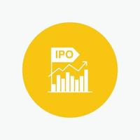 ipo negocio inicial moderna oferta pública vector