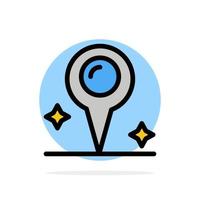 Map Location Marker Abstract Circle Background Flat color Icon vector