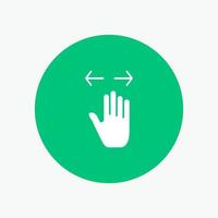 Hand Gesture Left Right zoom out vector