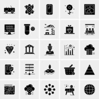 25 Universal Business Icons Vector Creative Icon Illustration to use in web and Mobile Related project