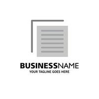 Document File User Interface Business Logo Template Flat Color vector