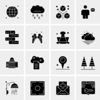 16 Universal Business Icons Vector Creative Icon Illustration to use in web and Mobile Related project