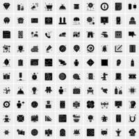 Set of 100 Universal Icons vector