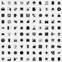 Set of 100 Universal Icons vector