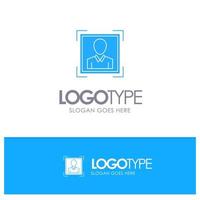 User User ID Id Profile Image Blue Solid Logo with place for tagline vector
