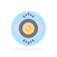 Eye Test Search Science Abstract Circle Background Flat color Icon vector