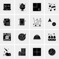 16 Universal Business Icons Vector Creative Icon Illustration to use in web and Mobile Related project