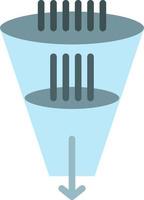 Data Filter Filtering Filtration Funnel  Flat Color Icon Vector icon banner Template