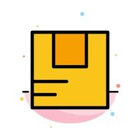 Box Good Logistic Transportation Abstract Flat Color Icon Template vector