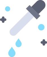 Dropper Pipette Science  Flat Color Icon Vector icon banner Template