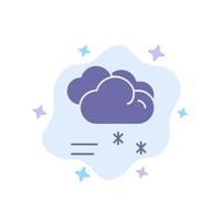 Cloud Raining Forecast Raining Rainy Weather Blue Icon on Abstract Cloud Background vector