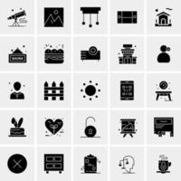 25 iconos de negocios universales vector ilustración de icono creativo para usar en proyectos relacionados con la web y dispositivos móviles