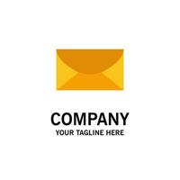 Mail Email Message Global Business Logo Template Flat Color vector