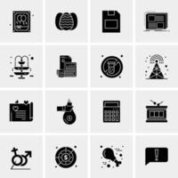 16 Universal Business Icons Vector Creative Icon Illustration to use in web and Mobile Related project