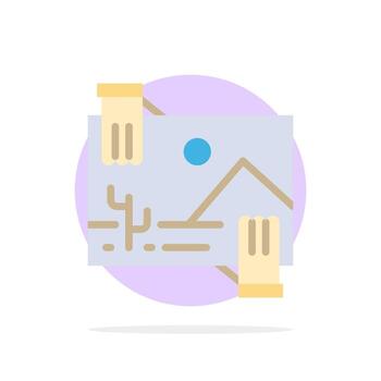 Contribution Distribution Dividend Image Photo Abstract Circle Background Flat color Icon vector