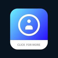 Interface Navigation User Mobile App Button Android and IOS Glyph Version vector