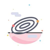 Rotation Science Space Abstract Flat Color Icon Template vector