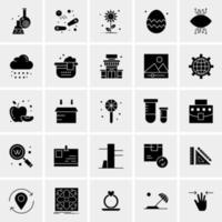 25 iconos de negocios universales vector ilustración de icono creativo para usar en proyectos relacionados con la web y dispositivos móviles