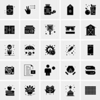 25 iconos de negocios universales vector ilustración de icono creativo para usar en proyectos relacionados con la web y dispositivos móviles