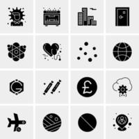 16 Universal Business Icons Vector Creative Icon Illustration to use in web and Mobile Related project