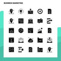 25 Business Marketing Icon set Solid Glyph Icon Vector Illustration Template For Web and Mobile Ideas for business company
