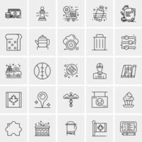 25 Universal Business Icons Vector Creative Icon Illustration to use in web and Mobile Related project