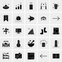 25 iconos de negocios universales vector ilustración de icono creativo para usar en proyectos relacionados con la web y dispositivos móviles