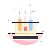 Tube Test Lab Medical Abstract Flat Color Icon Template vector