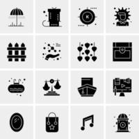 16 Universal Business Icons Vector Creative Icon Illustration to use in web and Mobile Related project