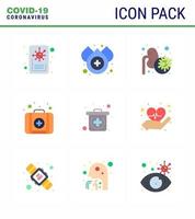 25 Coronavirus Emergency Iconset Blue Design such as seconds love lungs heart medical viral coronavirus 2019nov disease Vector Design Elements