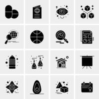 16 Universal Business Icons Vector Creative Icon Illustration to use in web and Mobile Related project