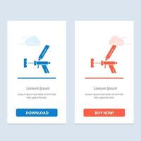 Foam gun Building Construction Foam Repair Tool Gun  Blue and Red Download and Buy Now web Widget Card Template vector