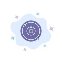Astronomy Planet Education Learning Blue Icon on Abstract Cloud Background vector