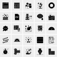 25 iconos de negocios universales vector ilustración de icono creativo para usar en proyectos relacionados con la web y dispositivos móviles