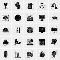 25 iconos de negocios universales vector ilustración de icono creativo para usar en proyectos relacionados con la web y dispositivos móviles